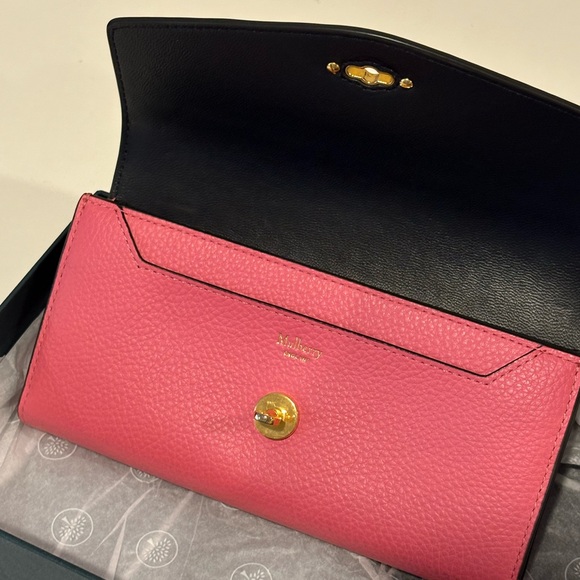 Mulberry Darley Classic Leather Wallet Geranium Pink - Picture 5 of 8